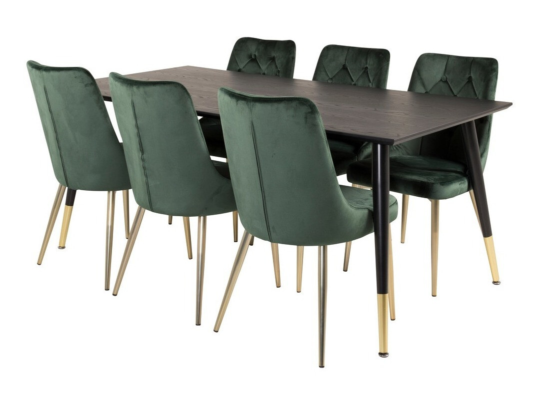 Set de mese Dallas 1256 (Verde + Auriu)