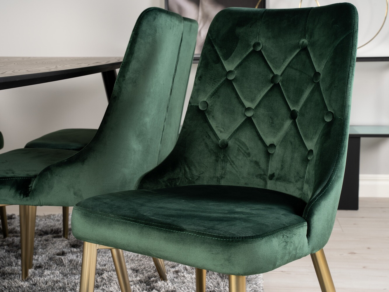Set de mese Dallas 1256 (Verde + Auriu)