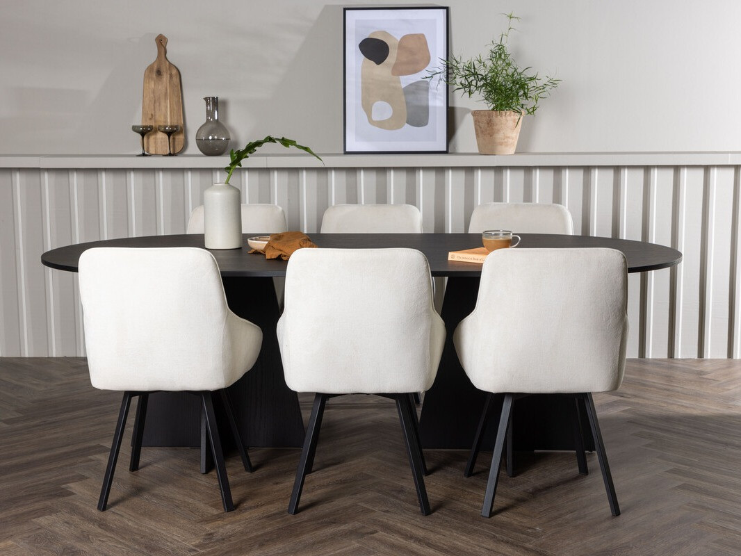 Set de mese Dallas 4021 (Bej + Negru)