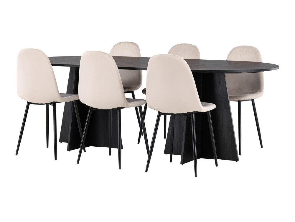 Set de mese Dallas 4032 (Bej + Negru)