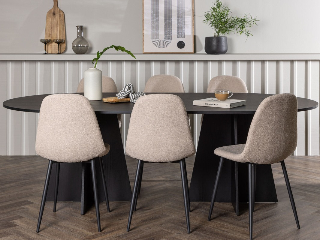Set de mese Dallas 4033 (Bej + Negru)