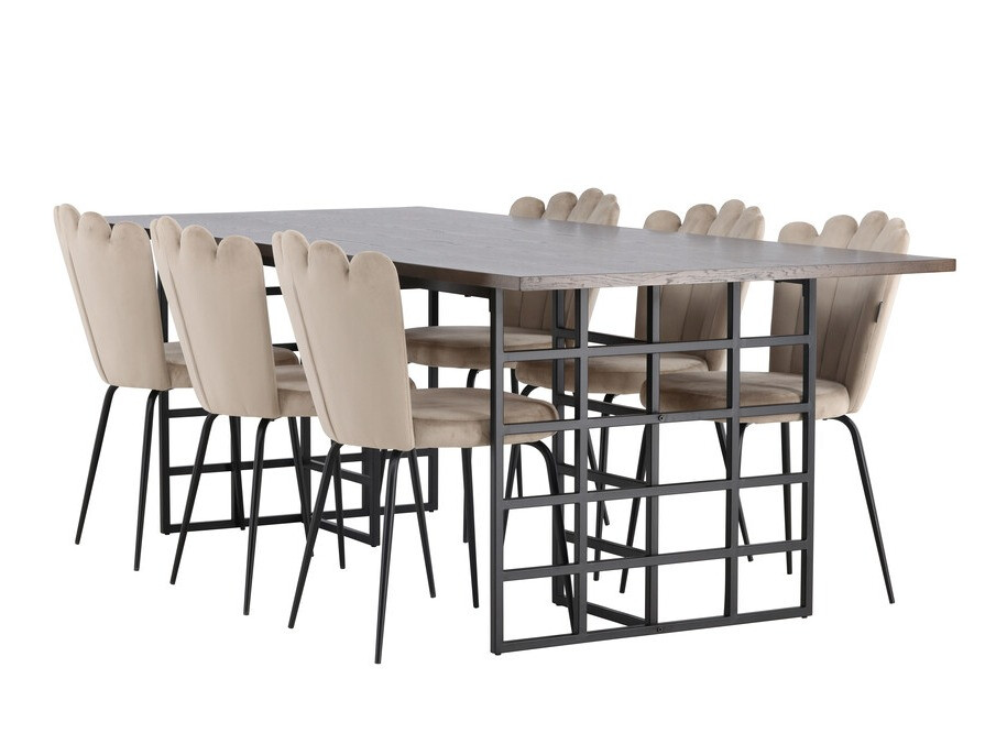 Set de mese Dallas 4042 (Maro + Negru)