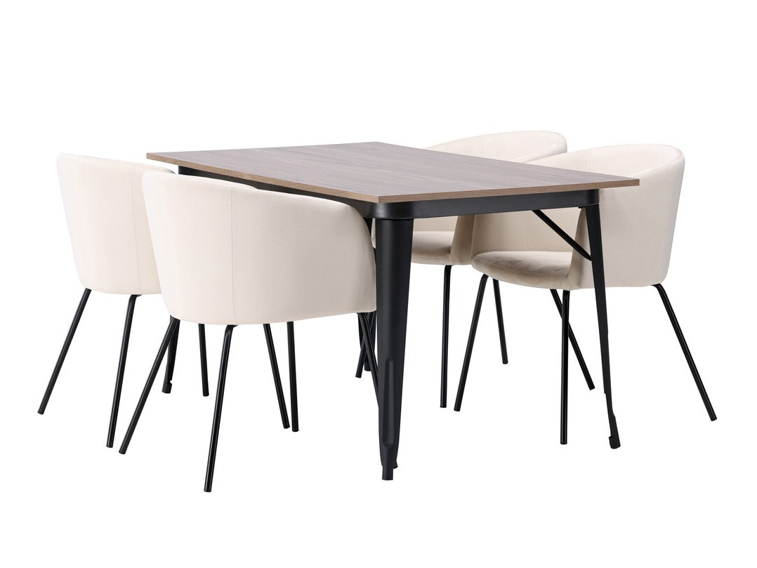 Set de mese Dallas 4044 (Crem + Negru)