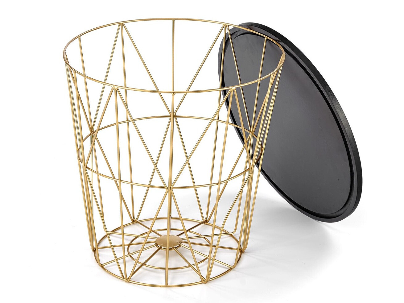 Măsuță de cafea Houston 1454 (Auriu + Marmură neagră)