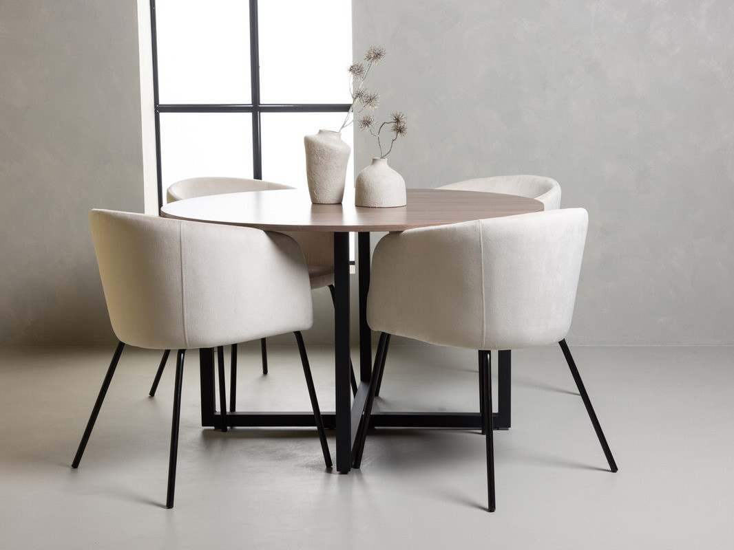 Set de mese Dallas 4052 (Crem + Negru)