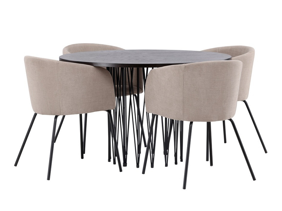 Set de mese Dallas 4068 (Bej + Negru)