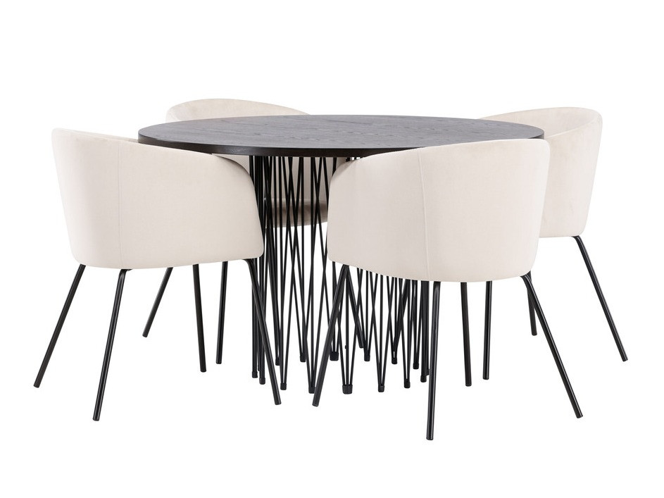 Set de mese Dallas 4068 (Crem + Negru)