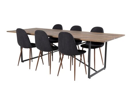 Set de mese Dallas 4076 (Negru + Nuca)