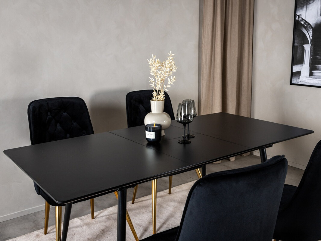 Set de mese Dallas 1522 (Negru + Auriu)