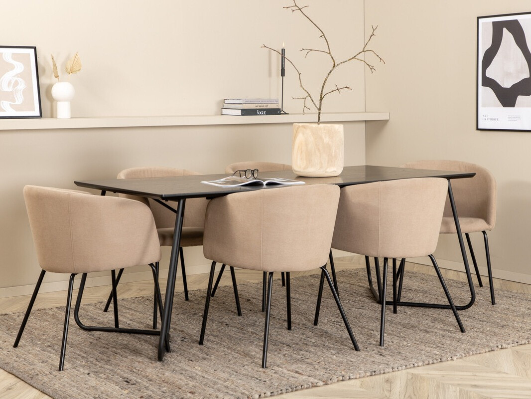Set de mese Dallas 2569 (Bej + Negru)
