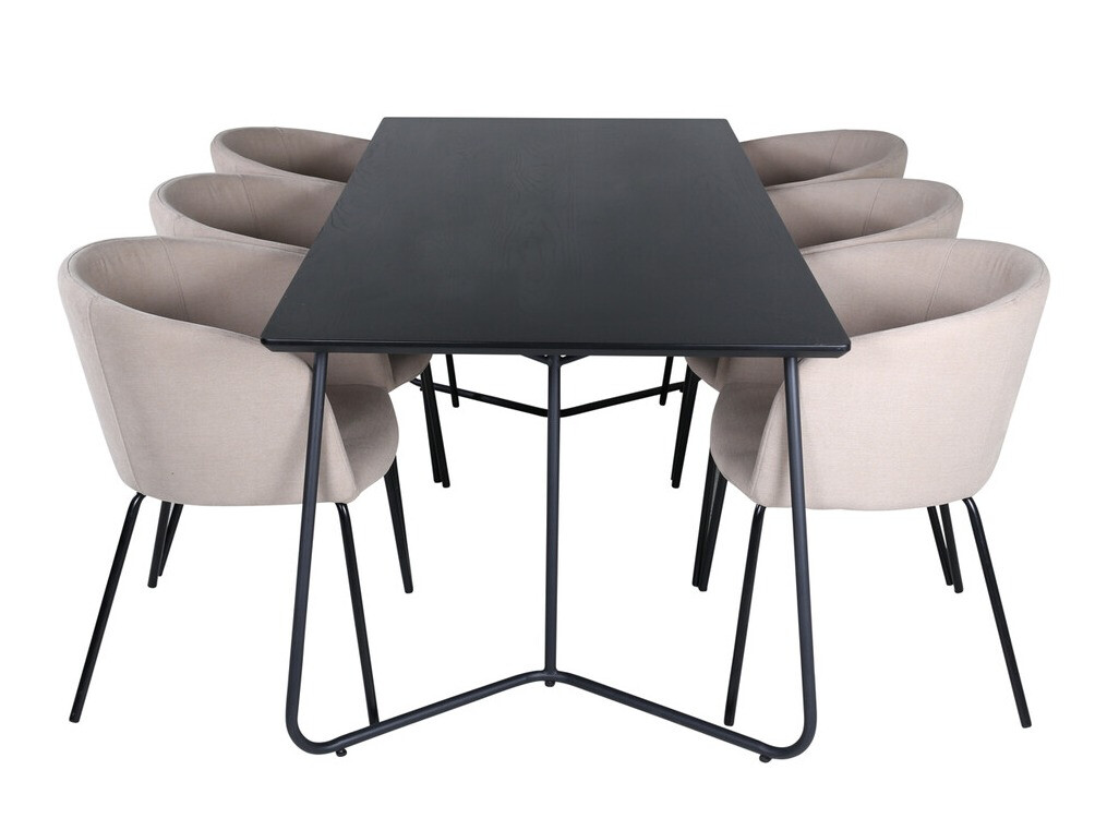Set de mese Dallas 2569 (Bej + Negru)