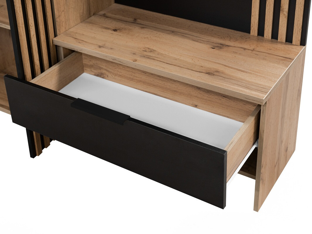 Set de hol Honolulu 161 (Negru + Stejar Wotan)