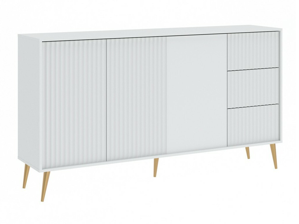 Comodă Cirferi 102 (Alb + Auriu)