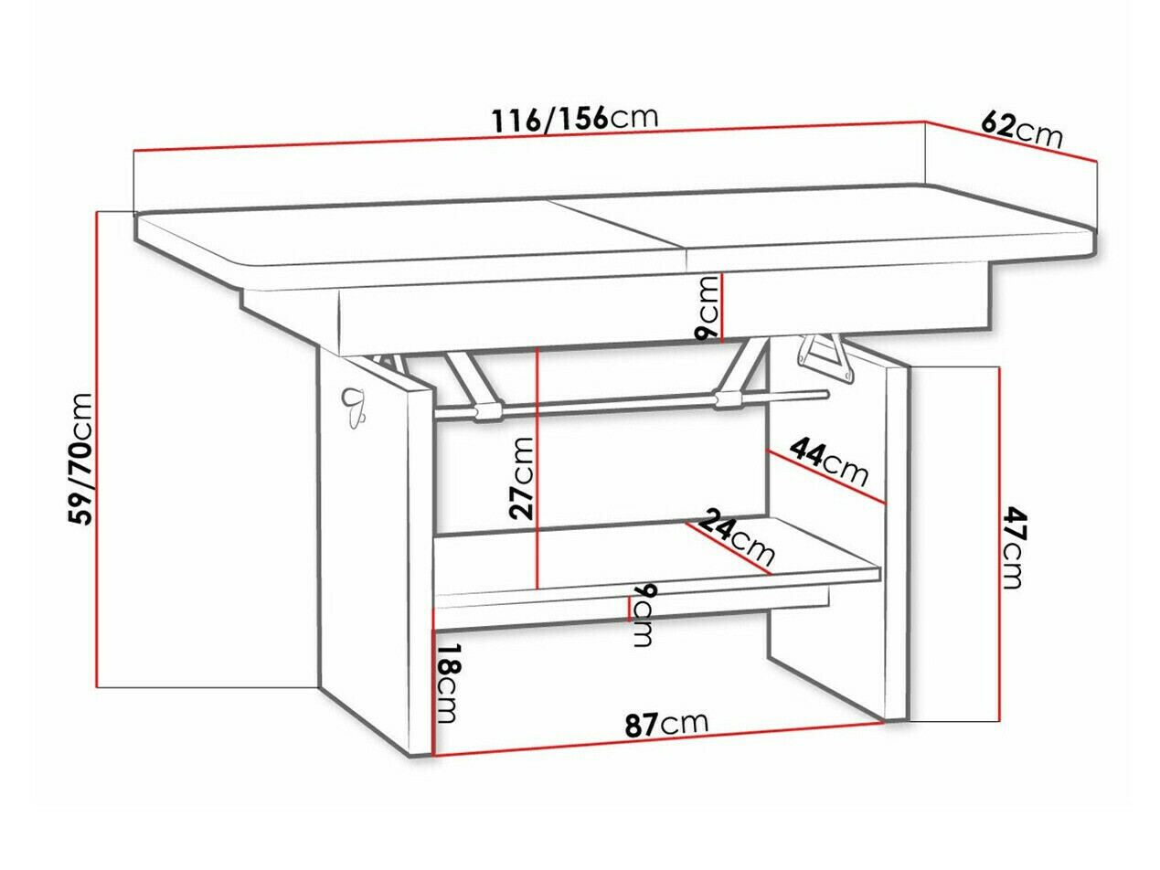 Transforming măsuță de cafea Stanton 108 (Triufel)