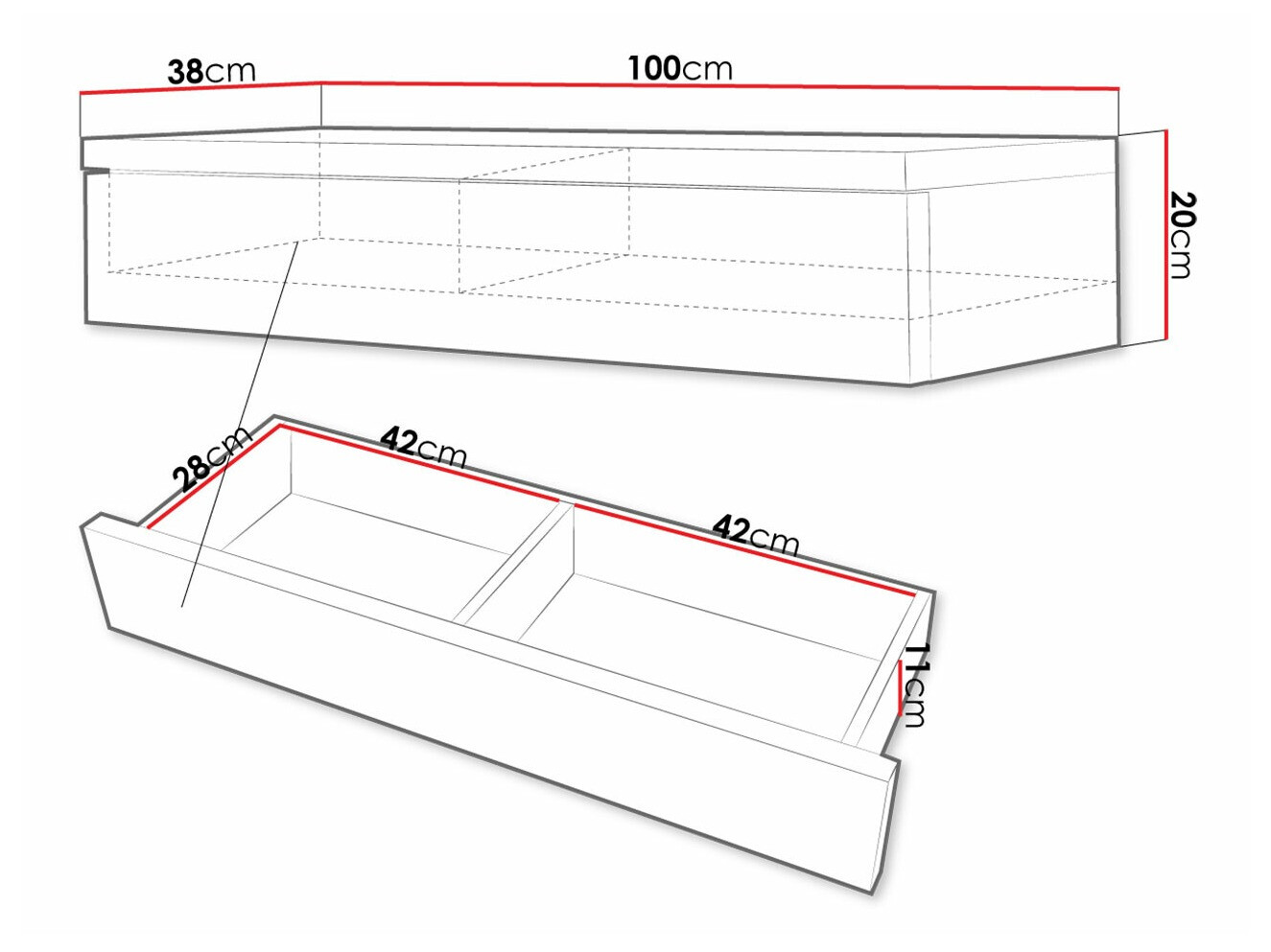 Măsuță de machiaj Delpher (Alb + Alb lucios)