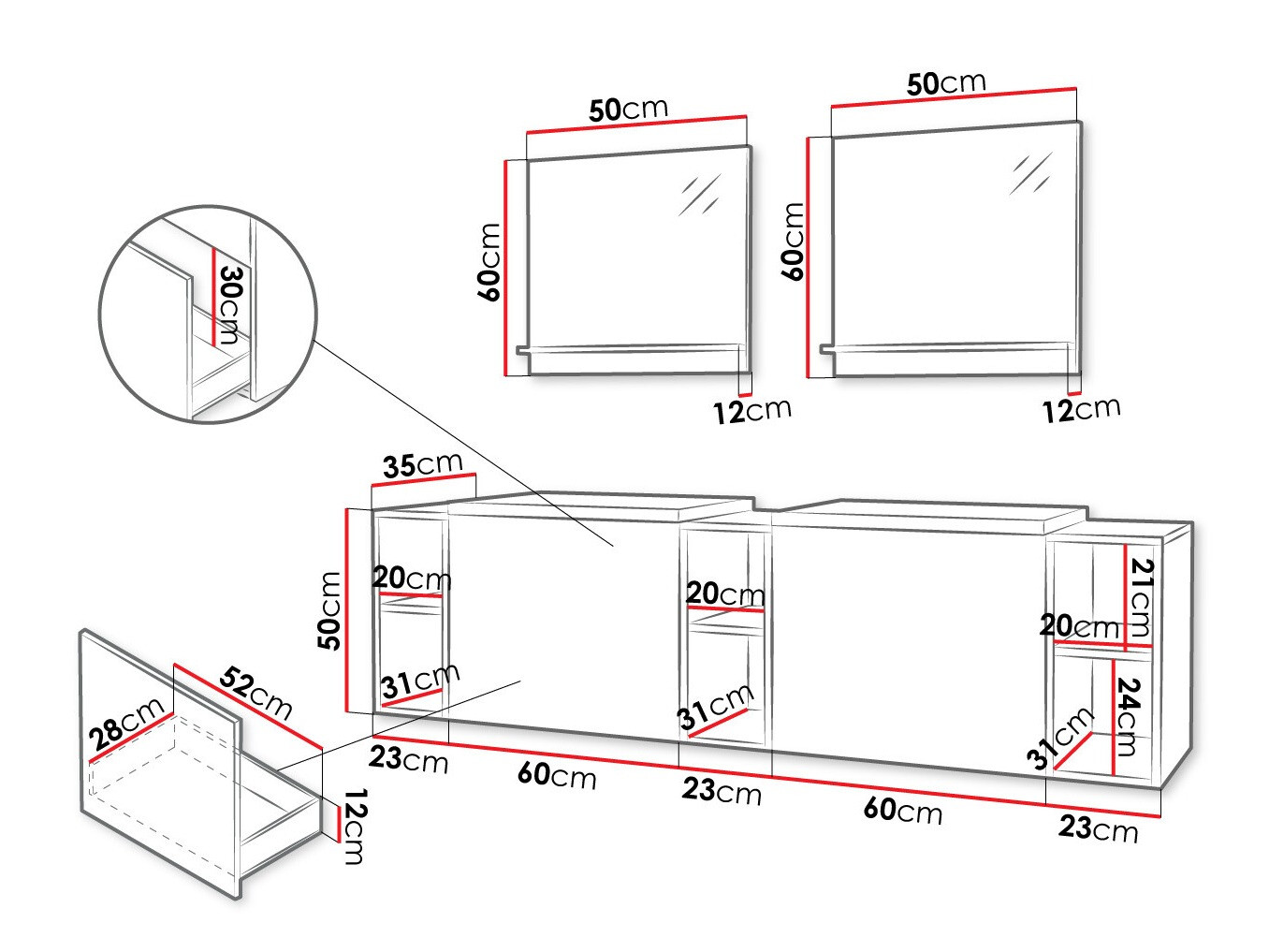 Set baie Comfivo Delphinus IV (Alb)