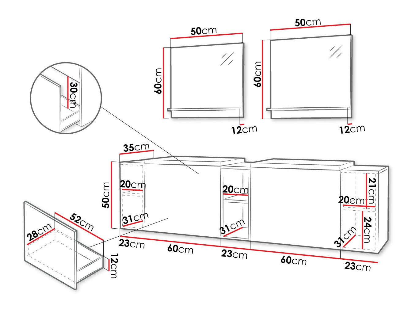 Set baie Comfivo Livciro 103 (Alb)