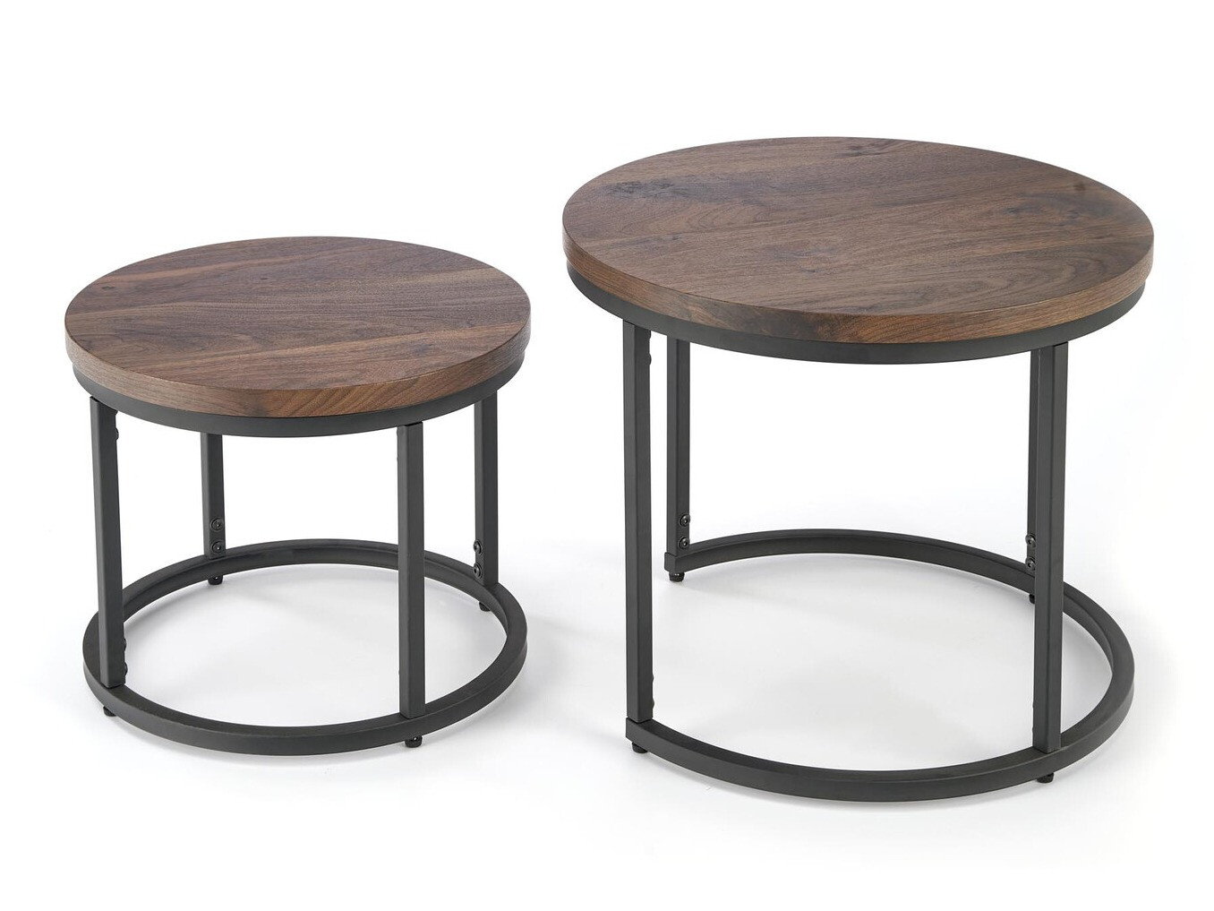 Set de măsuțe de cafea Houston 951 (Nuc + Negru)