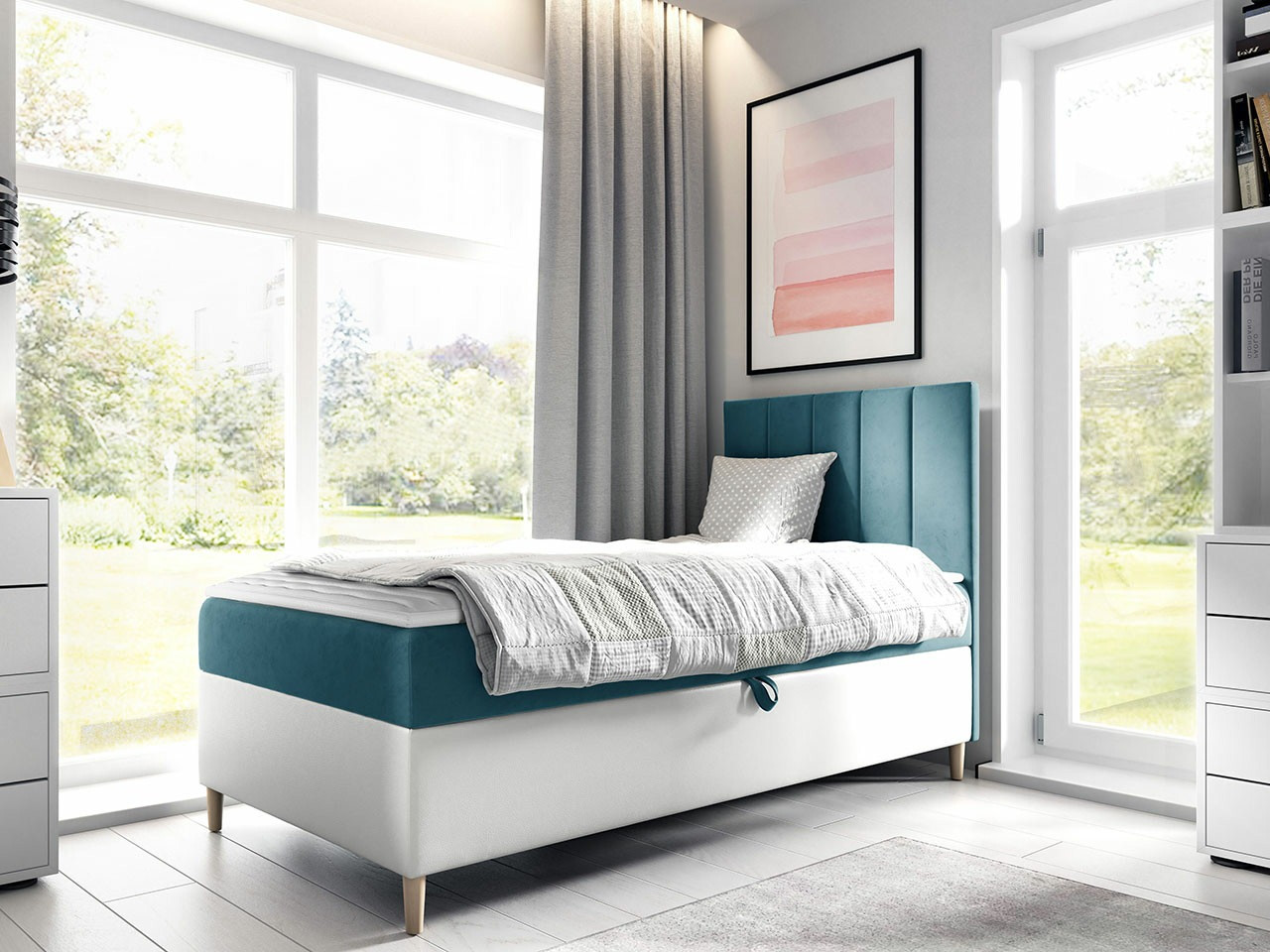 Pat boxspring Lucus VI (Soft 017 + Fresh 34)
