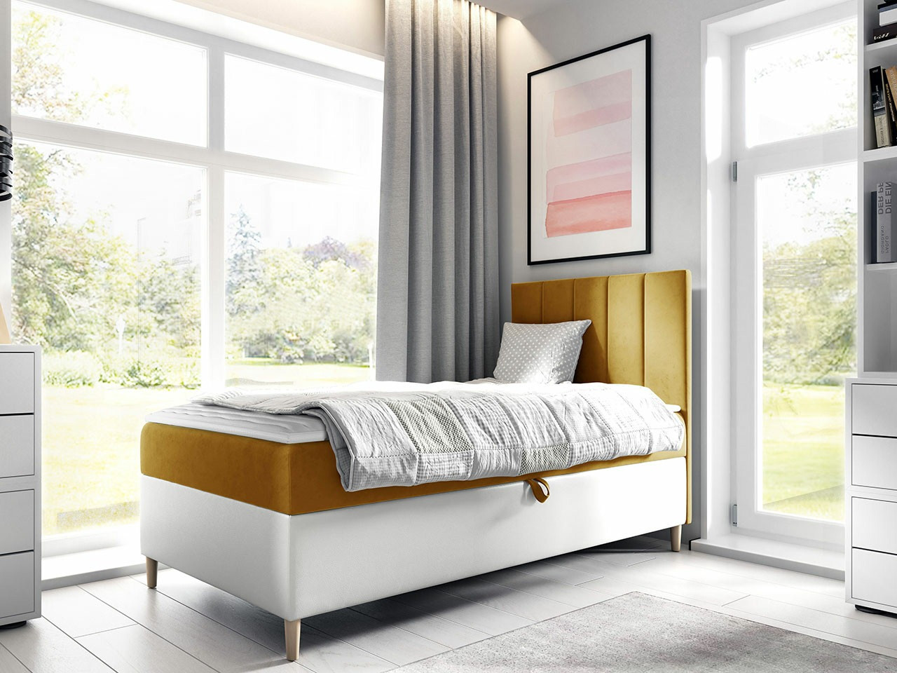 Pat boxspring Lucus VI (Soft 017 + Fresh 37)