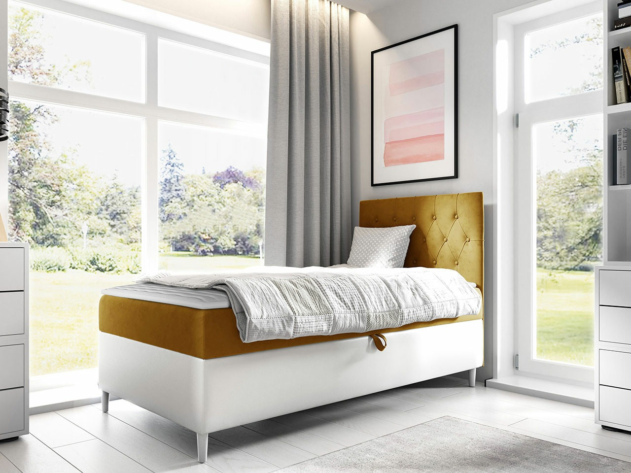 Pat boxspring Lucus VII (Soft 017 + Fresh 37)