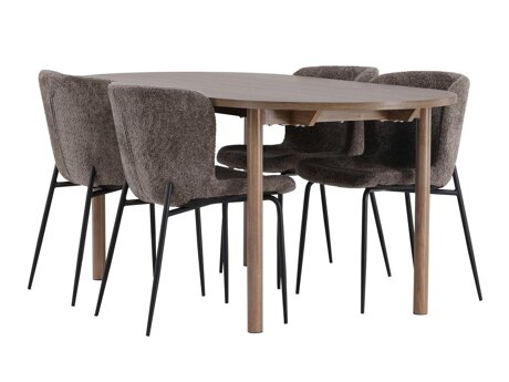 Set de mese Dallas 4132 (Maro + Negru)