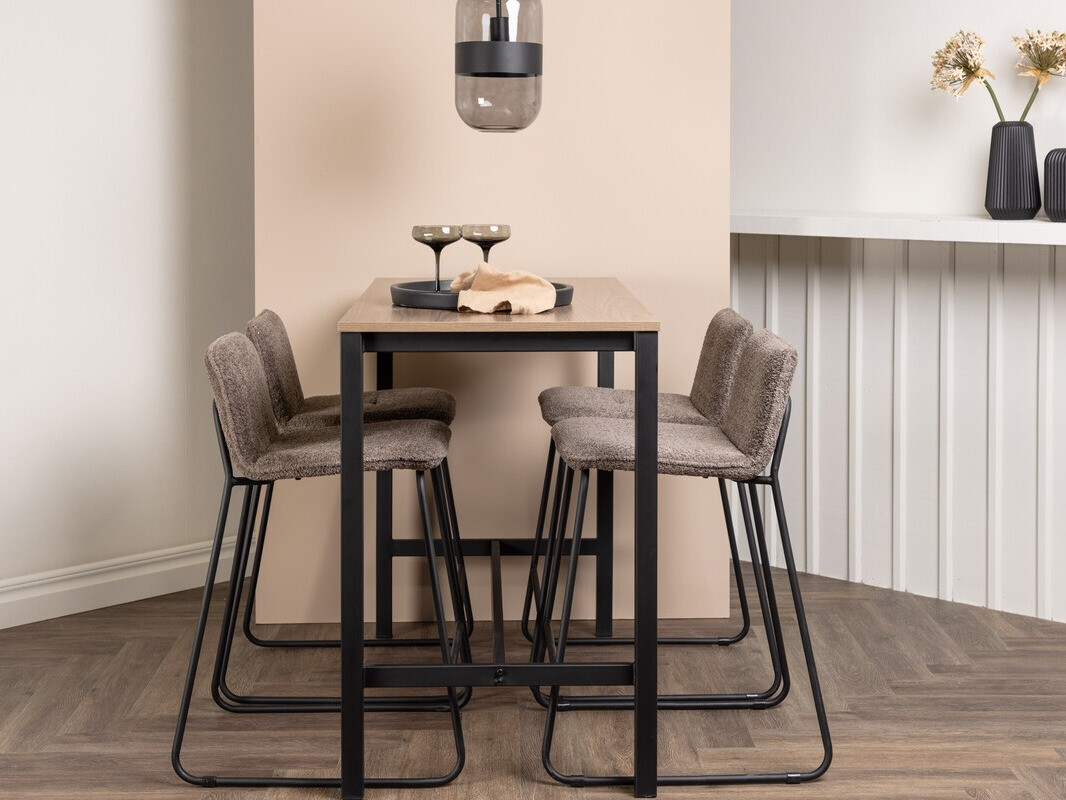 Set de mese Dallas 4155 (Gri inchis + Negru)