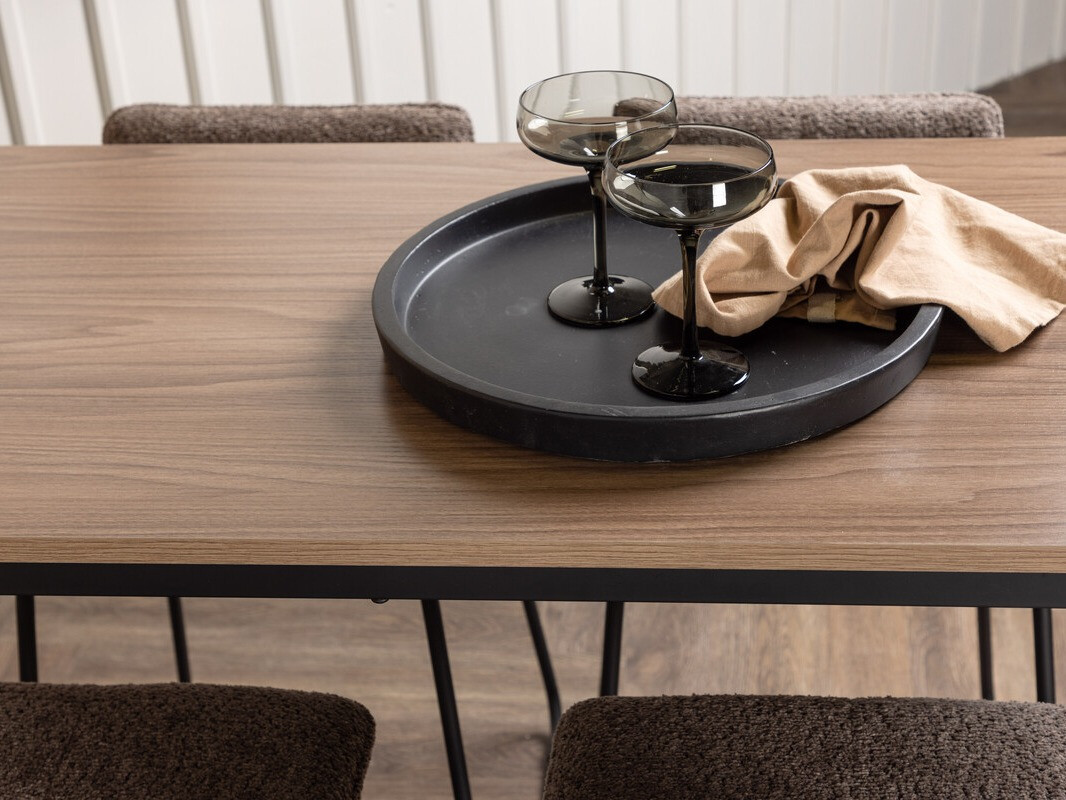 Set de mese Dallas 4155 (Gri inchis + Negru)