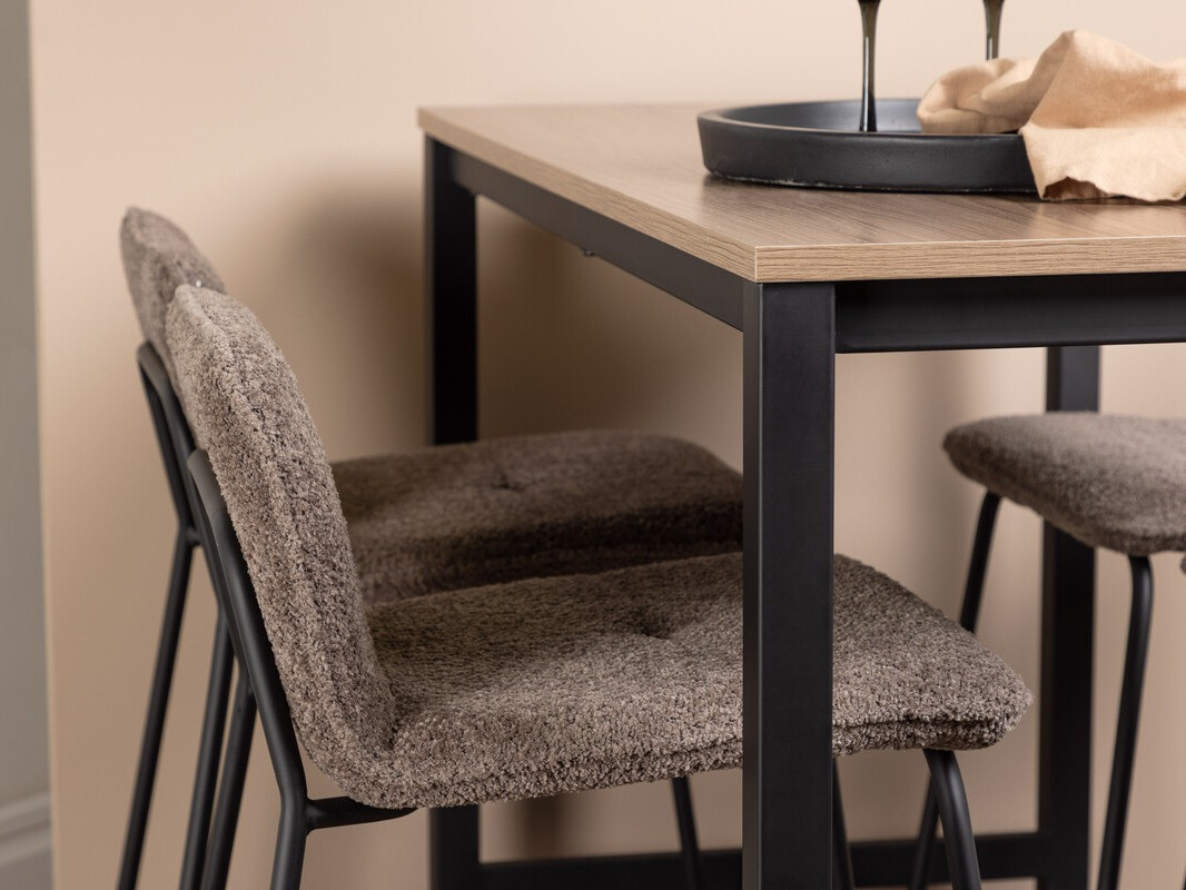 Set de mese Dallas 4155 (Gri inchis + Negru)