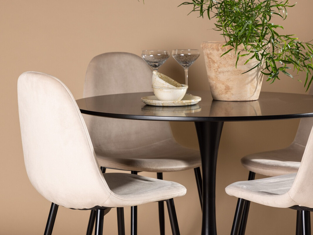 Set de mese Dallas 4163 (Bej + Negru)