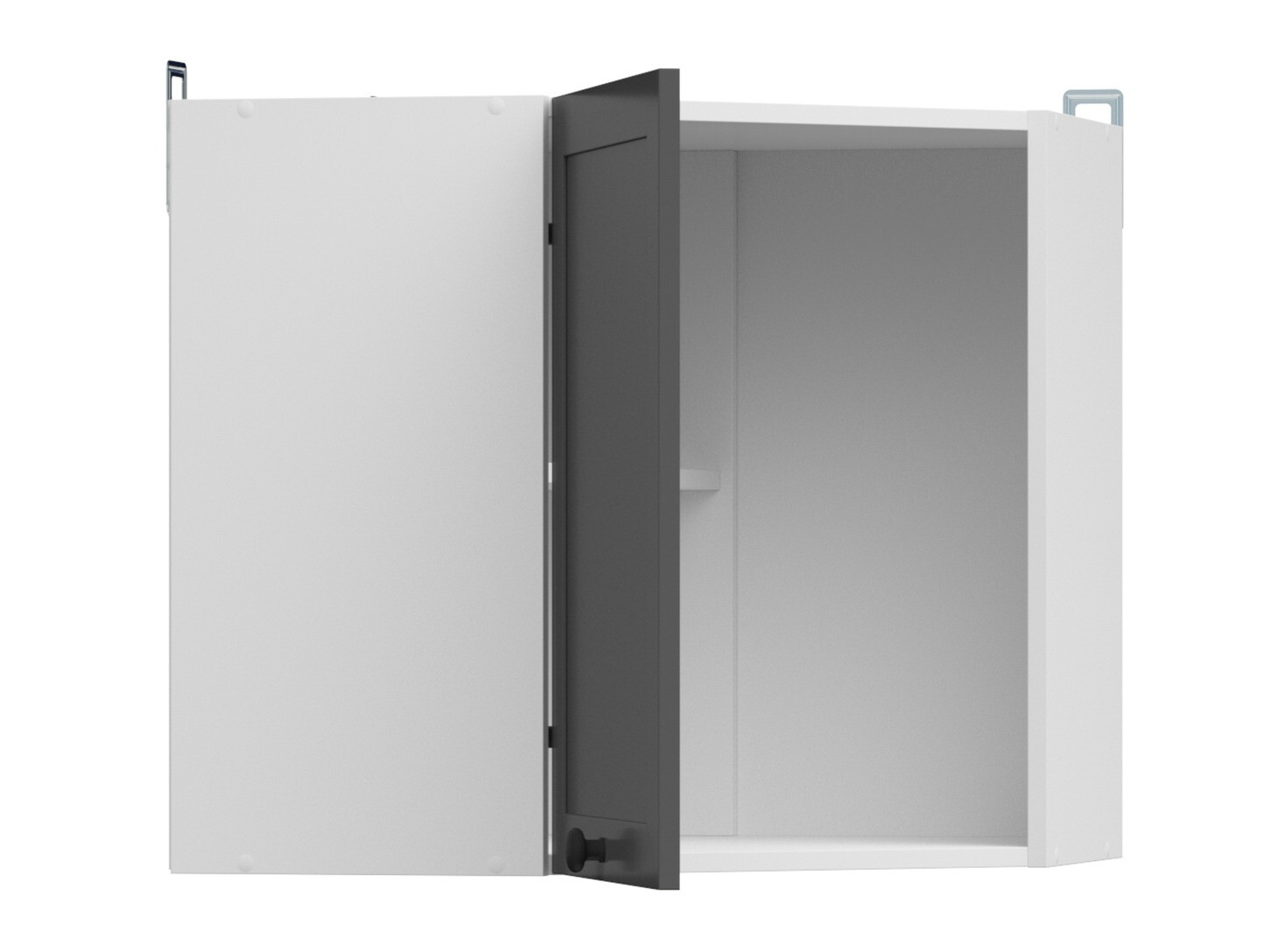 Dulap modular de colț suspendat Classic Grey 106