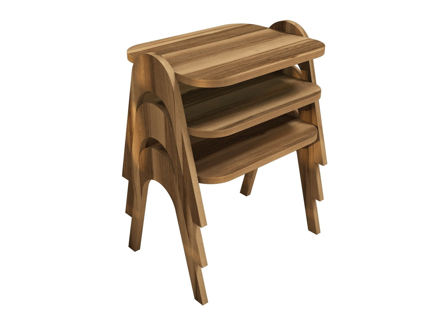 Set măsuțe laterale Kailua 1621 (Nuca)