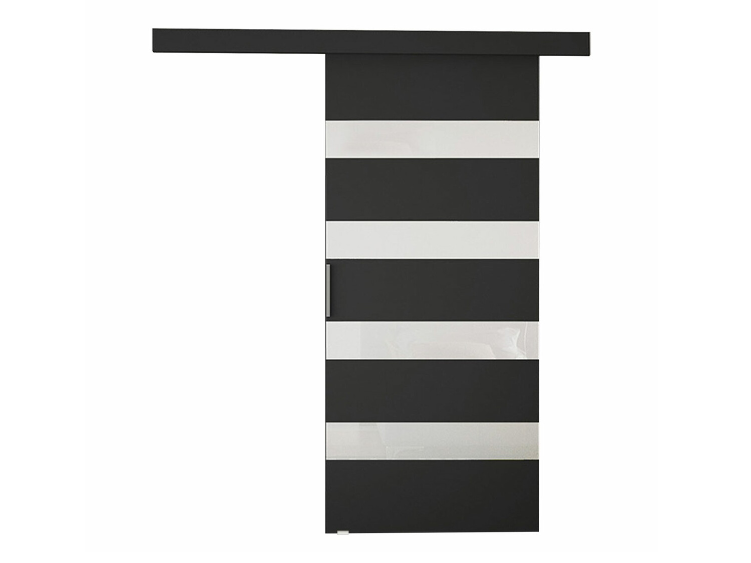 Uși glisante Closico Fundus V (Negru + Alb)