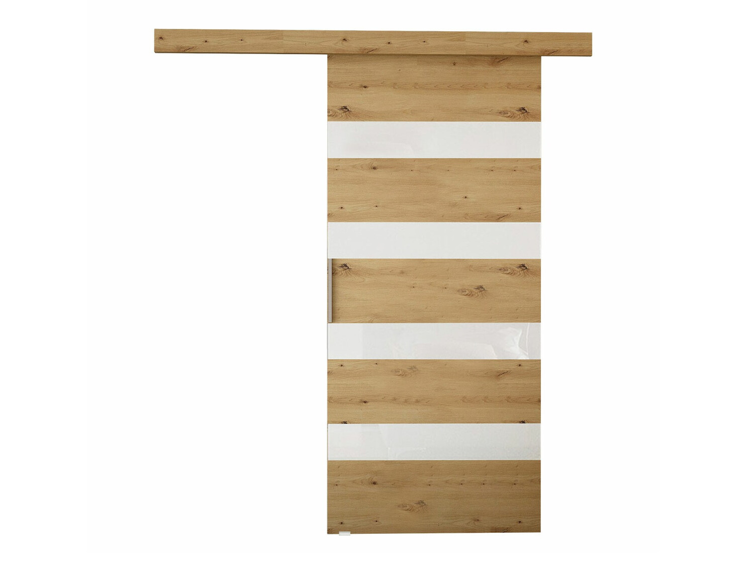 Uși glisante Closico Fundus V (Stejar artizan + Alb)