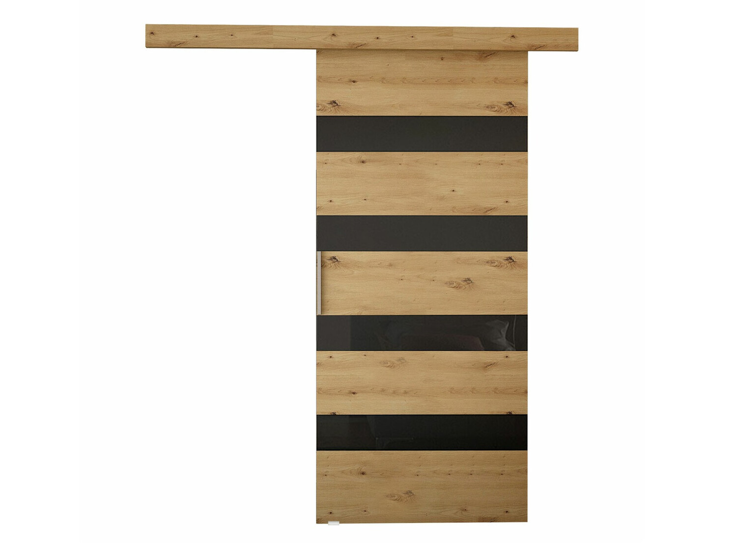 Uși glisante Closico Fundus V (Stejar artizan + Negru)