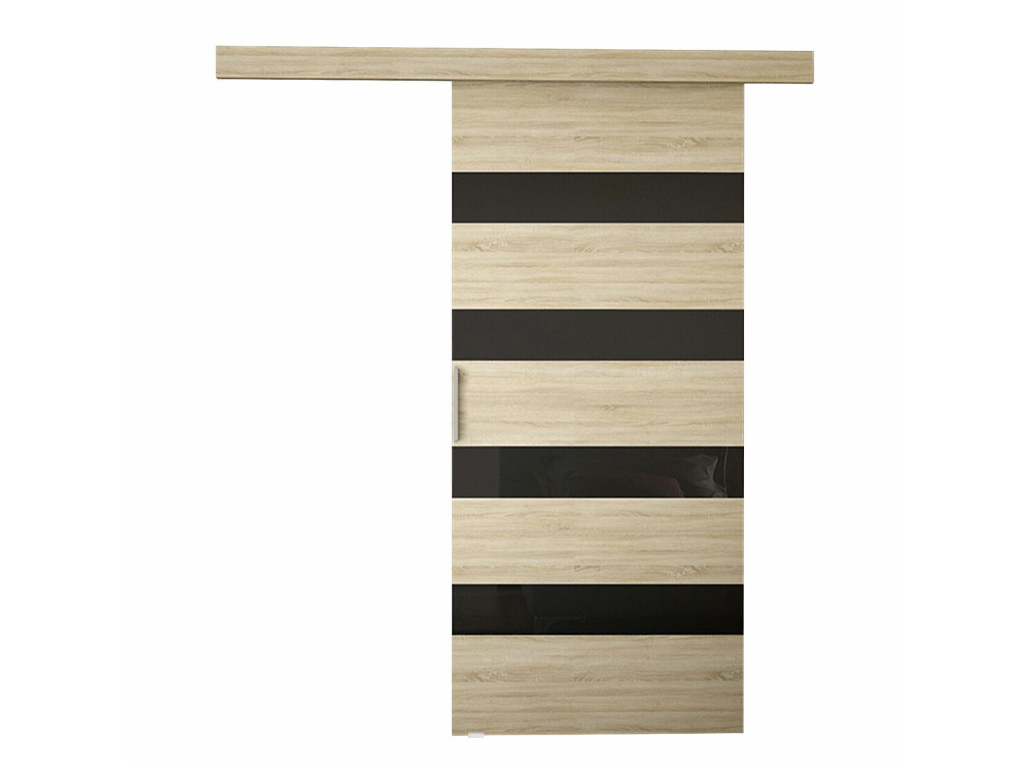 Uși glisante Closico Fundus V (Stejar Sonoma + Negru)