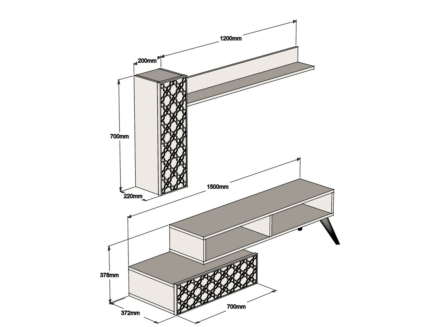 Set de living Kailua 1561 (Nuca)