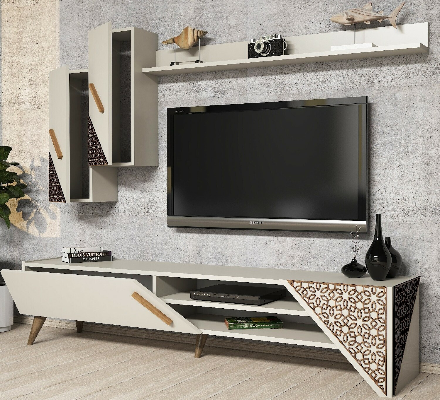 Set de living Kailua 1564 (Crem)