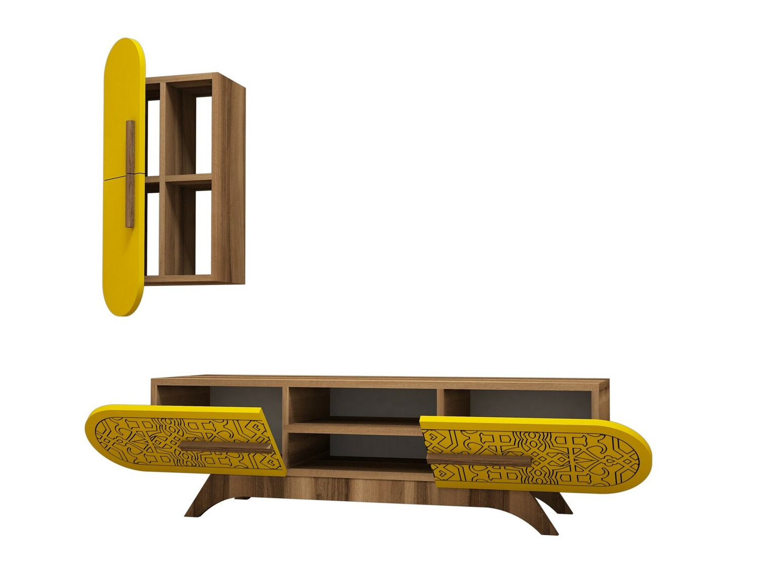 Set de living Kailua 1574 (Nuca + Galben)