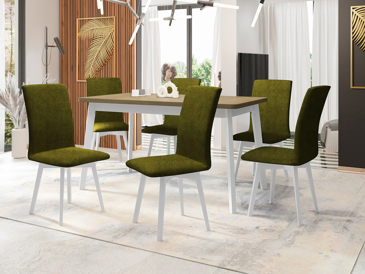 Set de mese Victorville 325 (Alb)