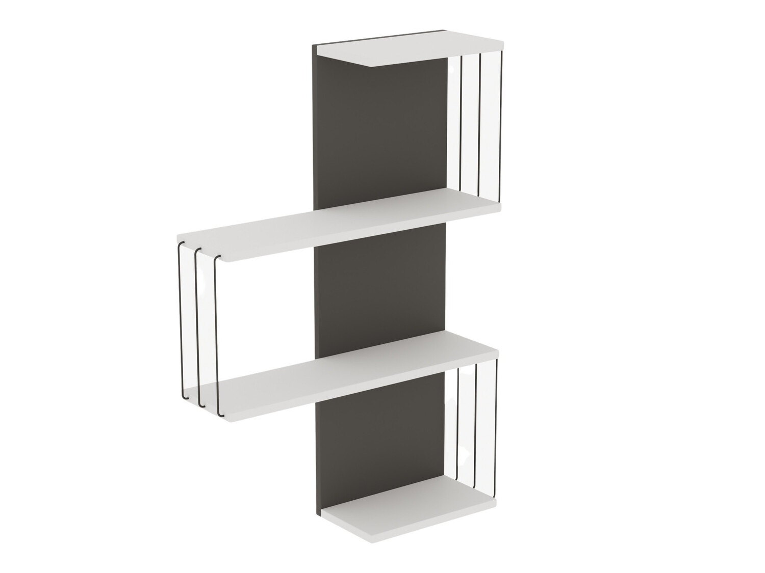 Raft de perete Kailua 406 (Alb + Antracit)