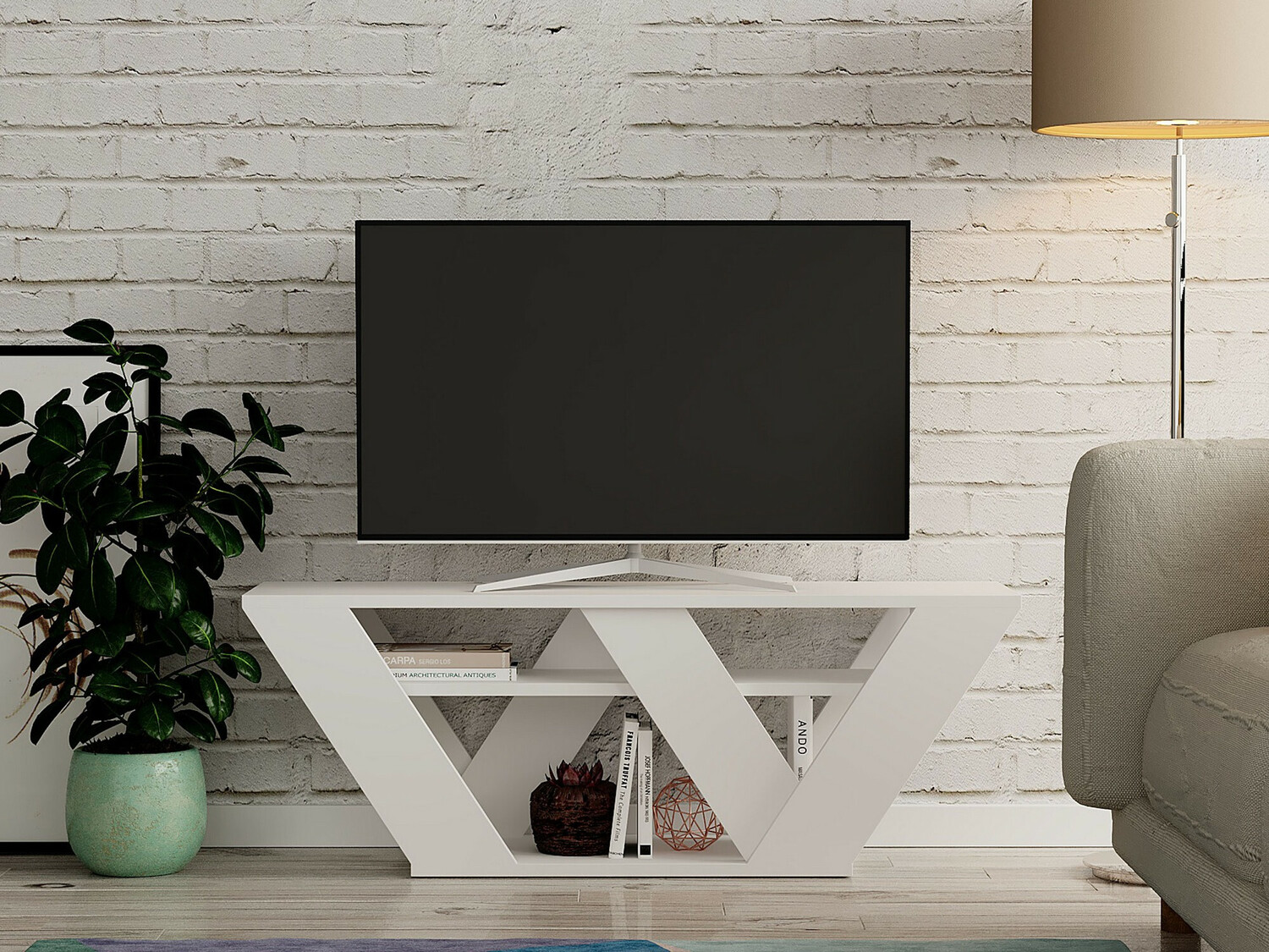 Comodă TV Kailua 457 (Alb)