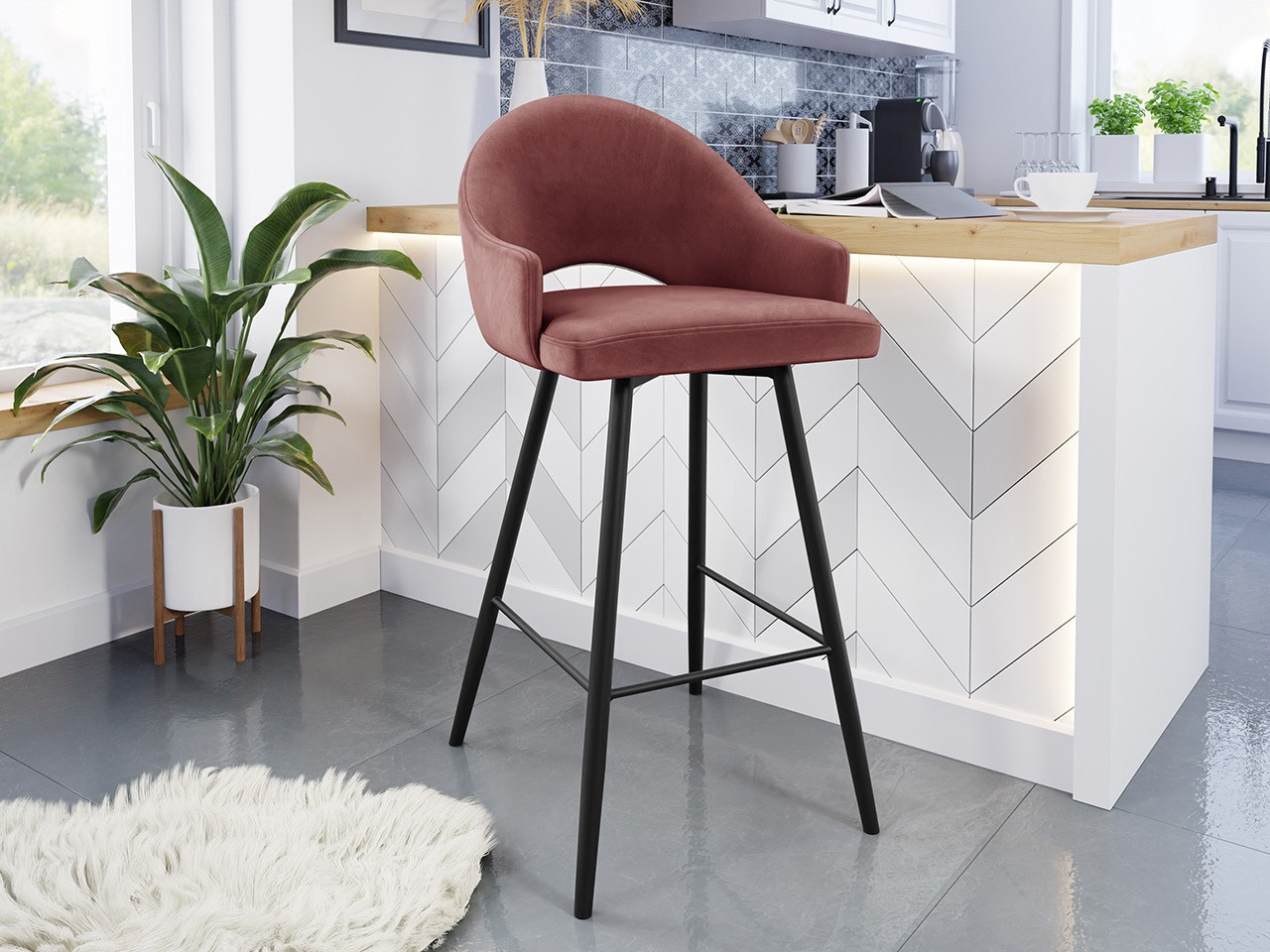 Scaun bar Jackson 103 (Magic Velvet 2258)
