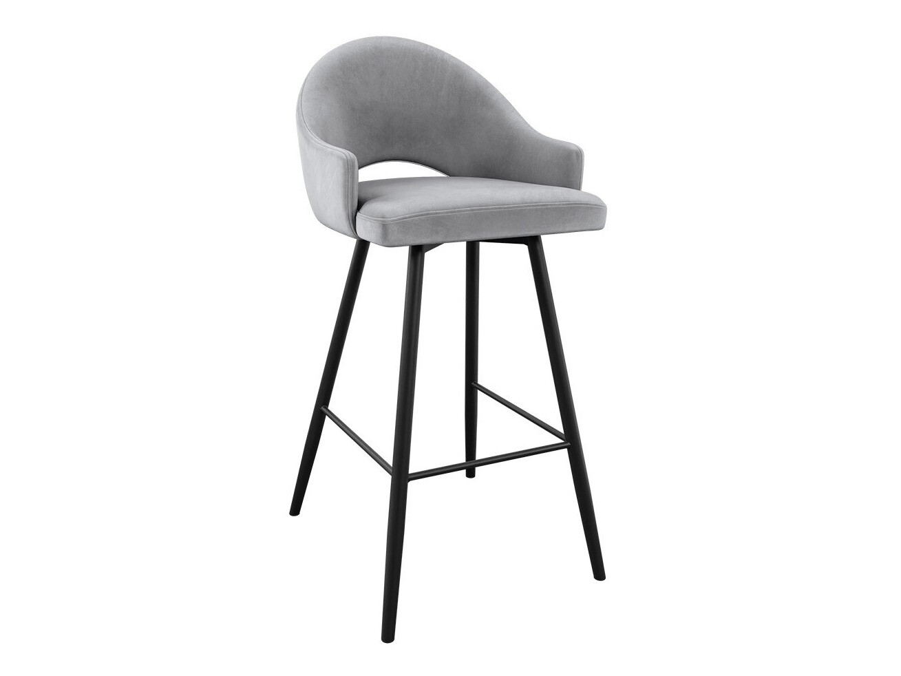 Scaun bar Jackson 103 (Negru + Magic Velvet 2240)
