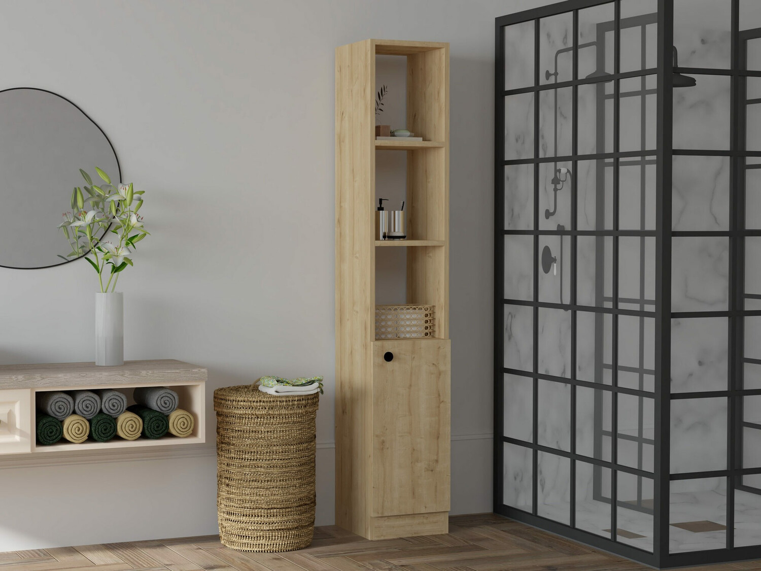 Cabinet de baie neancorat Kailua 2599 (Maro deschis)