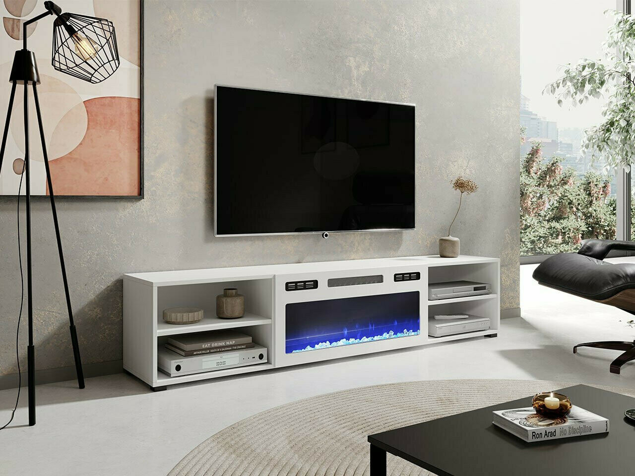 Comodă TV Charlotte 190 (Alb)
