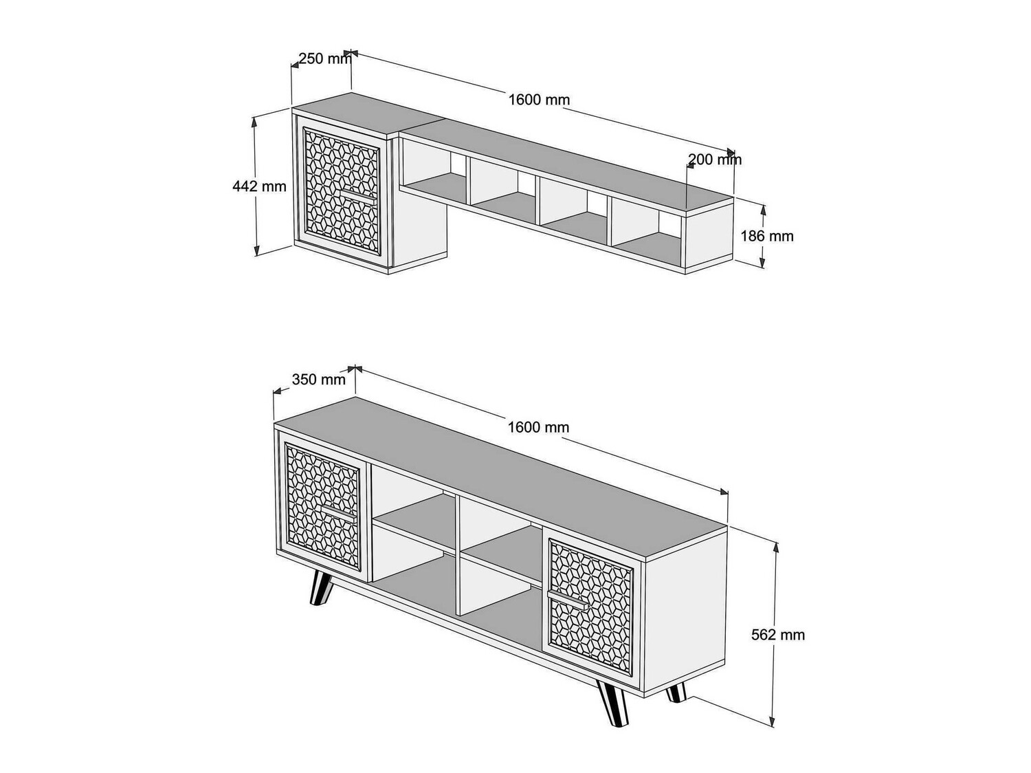 Set de living Kailua 1590 (Nuc + Alb)