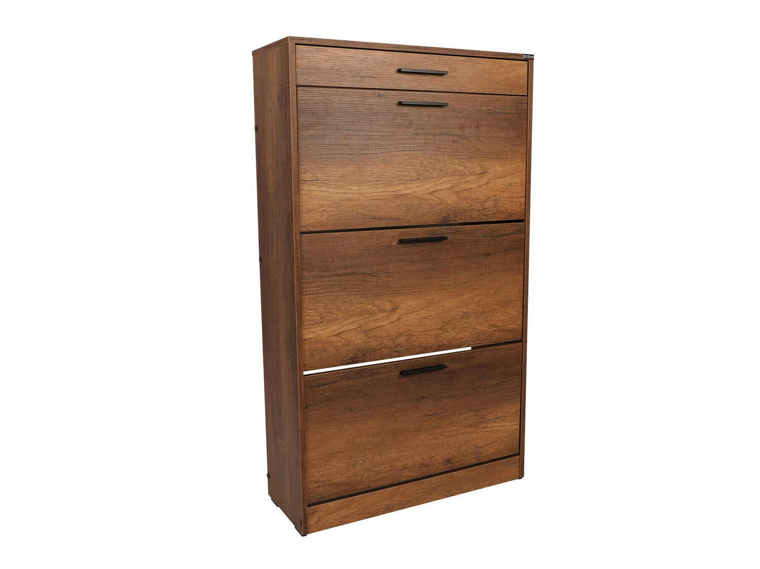 Dulap pentru pantofi Kailua 1033 (Negru + Nuc)