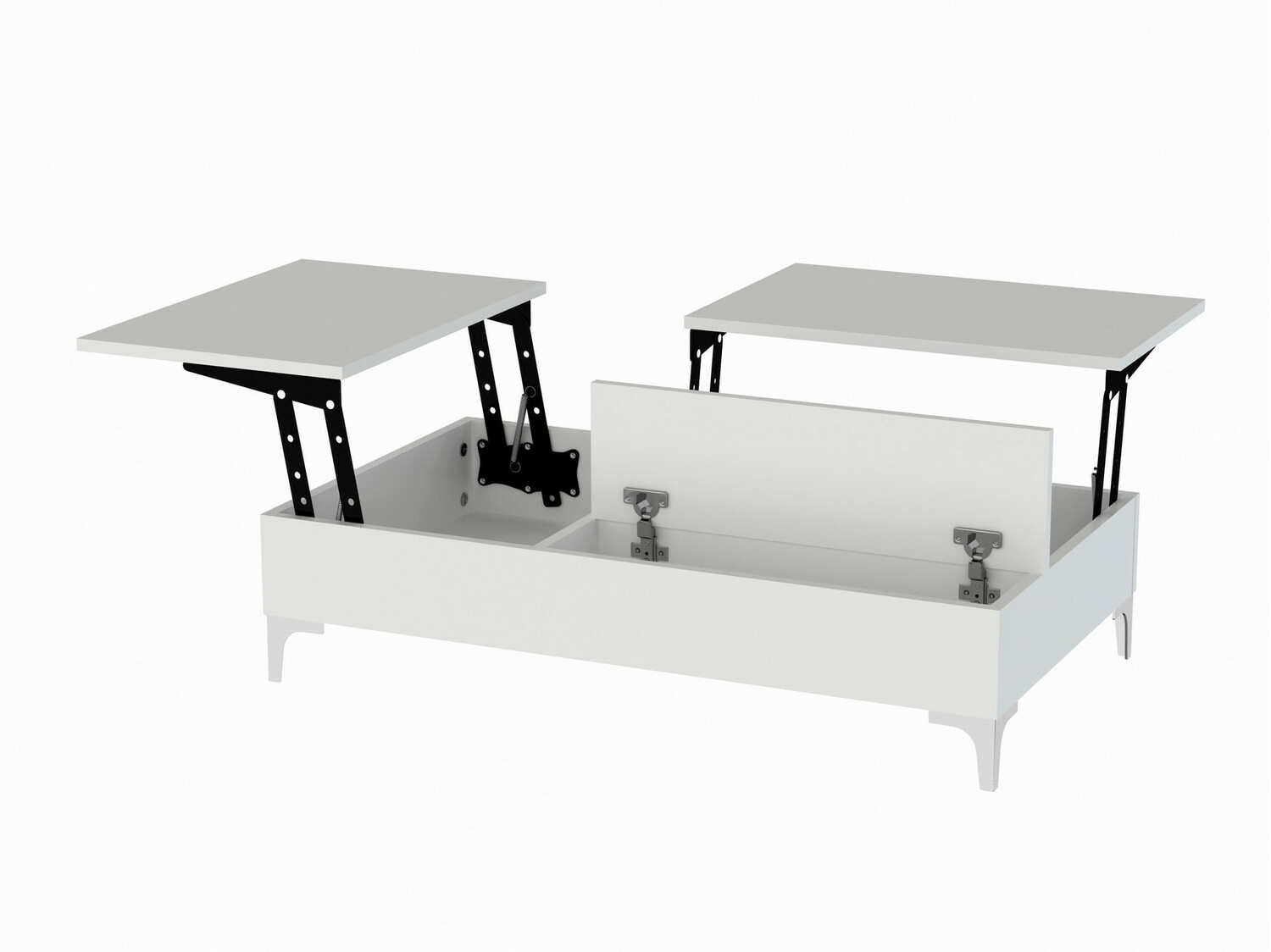 Masă de cafea rotativă Kailua 1296 (Alb)