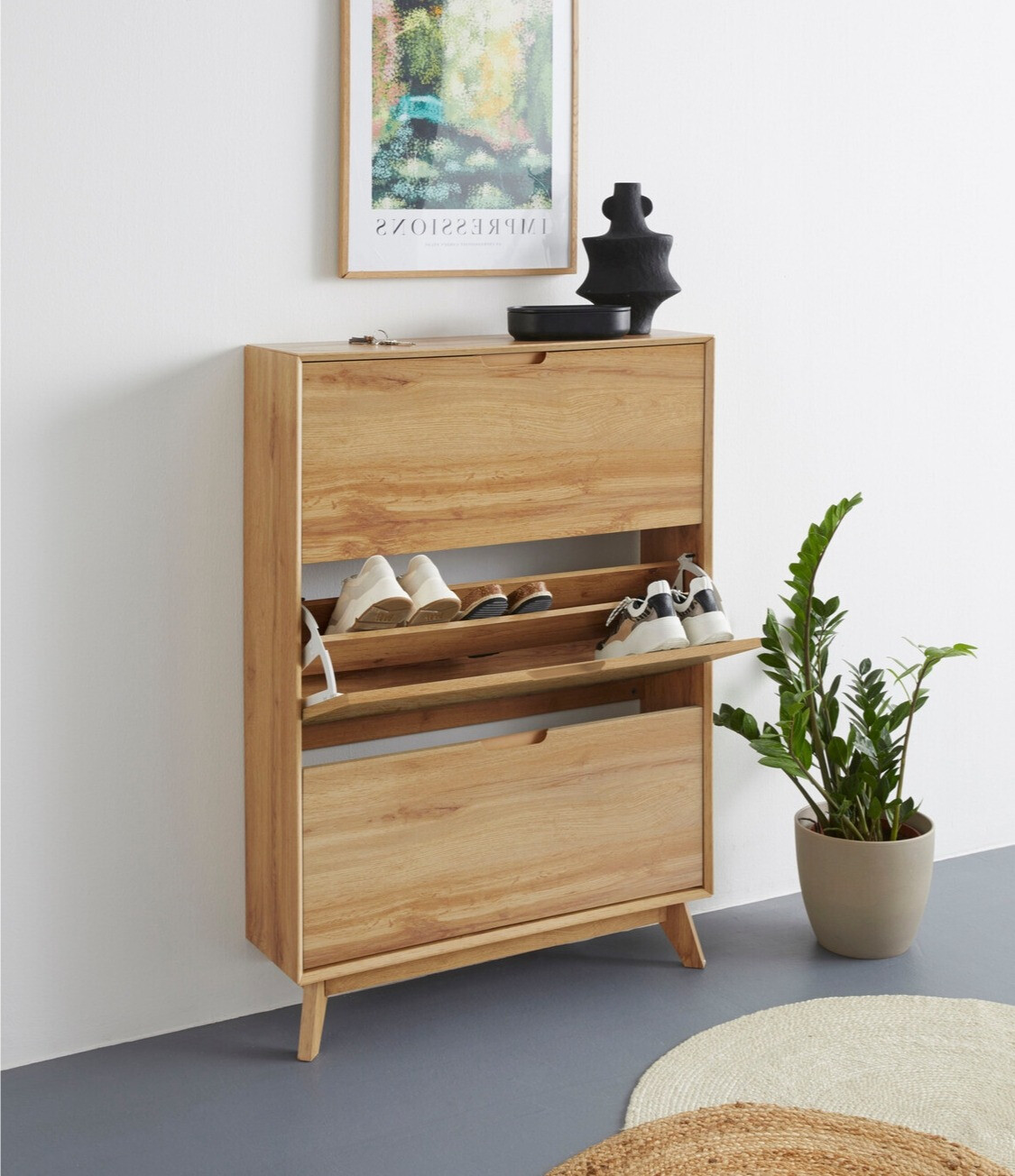 Dulap pantofi Dorvou 105 (Stejar)